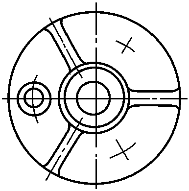 8. 零件的肋、轮辐和薄壁的画法